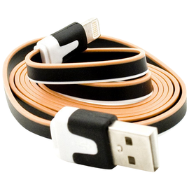 3-Toned Color Noodle USB Data Cable for iPhone 5